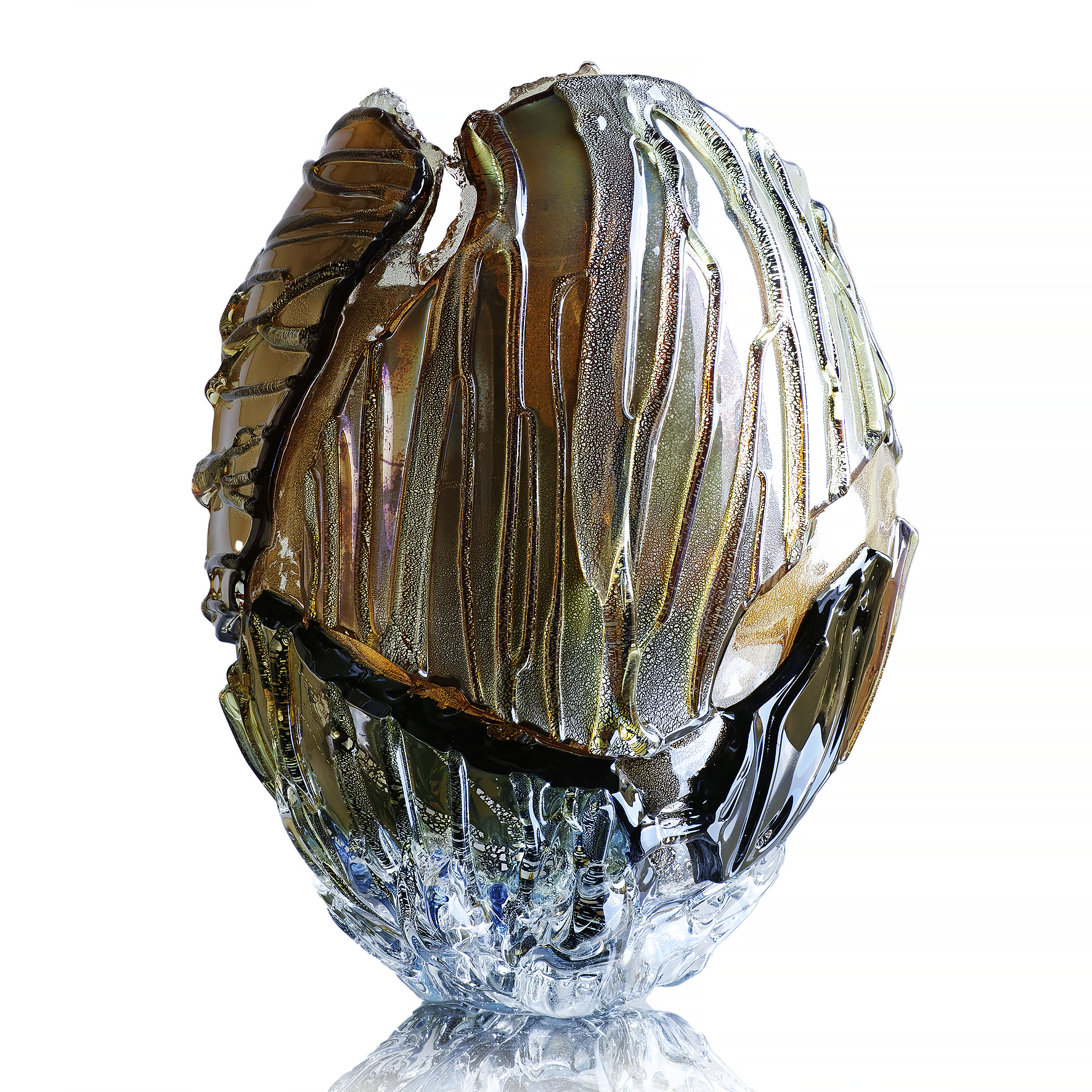 西中千人作　ガラス　大鉢 西中千人作 ガラス 大鉢 最終値下げ ガラス作家 西中千人の個展情報5