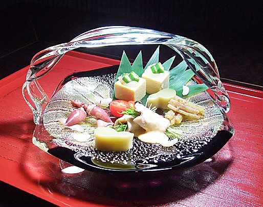 西中千人のガラス 食の器 Glass on the Table , NISHINAKA YUKITO